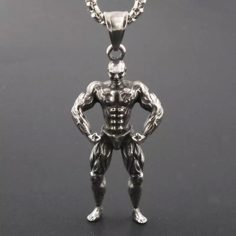 Necklace Standing Bodybuilder